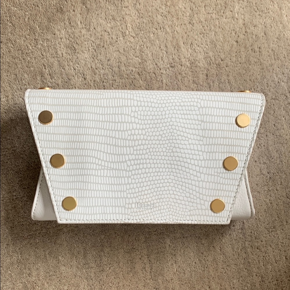 Hammitt Roger in Marshmallow Snake with Brushed Gold!! Like New!!